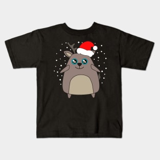 Cute Reindeer Christmas Sweatshirt Kids T-Shirt